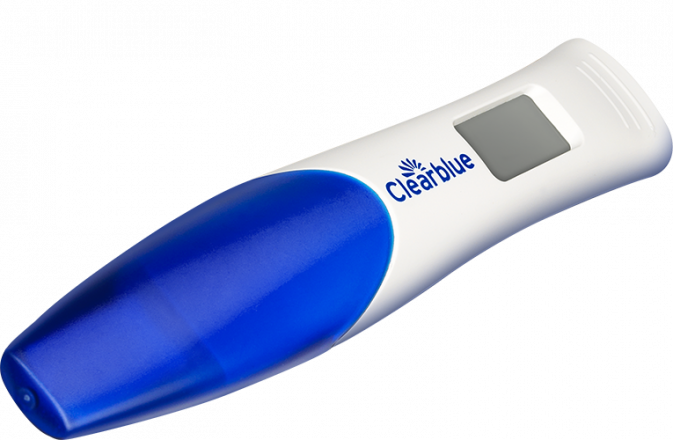 Prueba de embarazo Clearblue Digital con indicador de semanas